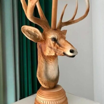 THE DEER FACE LAMP SCULPTURE