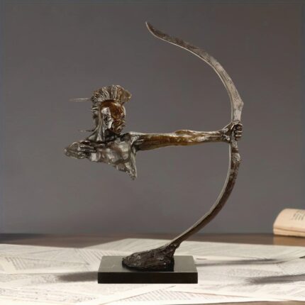 Indian Archer Warrior Sculpture