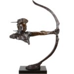 Indian Archer Warrior Sculpture