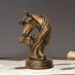 Mother & Baby Horse Sculpture in warm antique finish — sculptures for sale at Lume Art Gallery