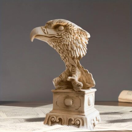 Regal Eagle Sculpture – Handcrafted Bird Sculpture for Modern Home Decor | Lume Art Gallery