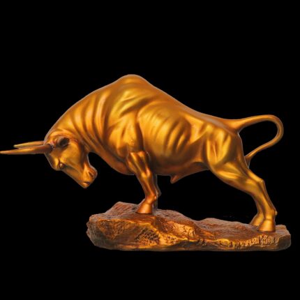Vigorous Charging Bull Sculpture