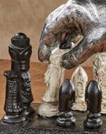 CHECKMATE HANDCRAFTED CHESS SCULPTURE