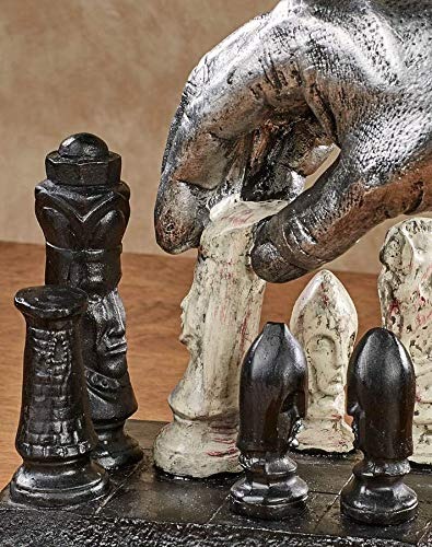 CHECKMATE HANDCRAFTED CHESS SCULPTURE