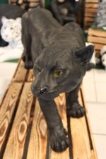 Wild Black Panther Art Sculpture