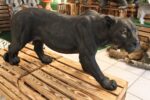 Wild Black Panther Art Sculpture