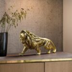 SAFARI WALKING LION SCULPTURE