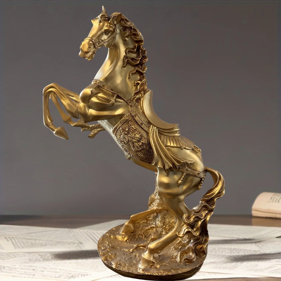Golden Horse Sculpture — premium art animal sculpture for home décor | Lume Art Gallery Golden Horse Sculpture — premium art animal sculpture for home décor | Lume Art Gallery