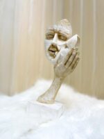 ETERNAL LOVE KISSING COUPLE FIGURINE IN RAISIN