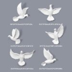 FLIGHT OF FANTASY PIGEON SET WHITE