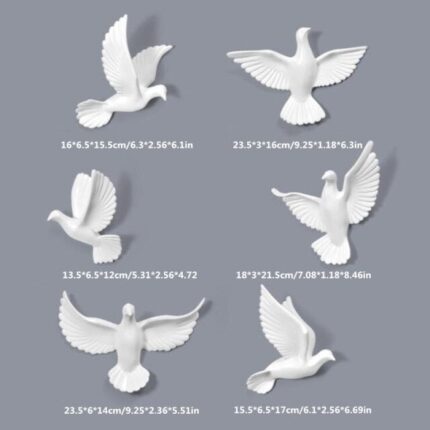 FLIGHT OF FANTASY PIGEON SET WHITE