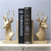 DEER HEAD BOOKENDS
