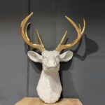 Handcrafted Deer Wall Art: Rustic Elegance for Walls