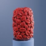 VASE LIPS RED