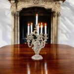 VINTAGE STYLE WOOD CANDELABRA