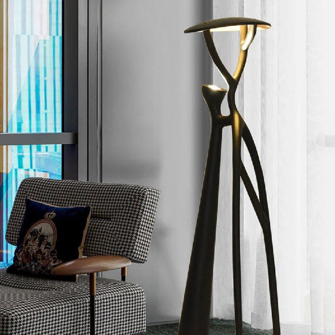 1 63'' BLACK LED NOVELTY FLOOR LAMP