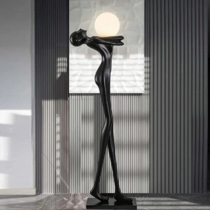 71'' BLACK NOVELTY FLOOR LAMP