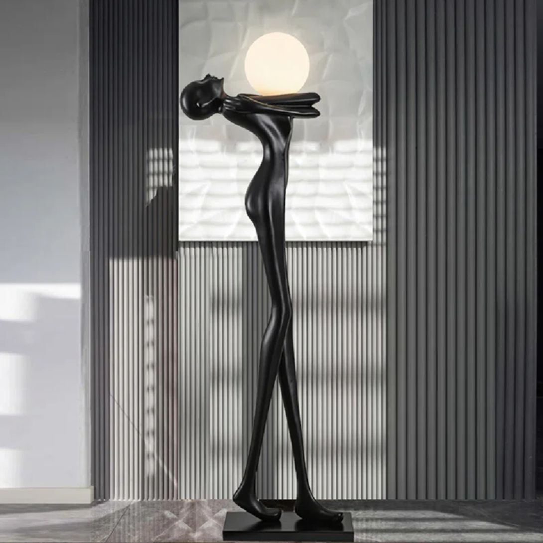 1 71'' BLACK NOVELTY FLOOR LAMP