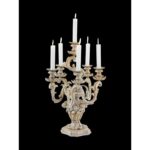 VINTAGE STYLE WOOD CANDELABRA