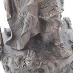 REALISTIC GENERAL GUAN YU CHINESE GOD OF WAR BRONZE SCULPTURE