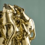 VASE WITH MICE MOUSE GOLD