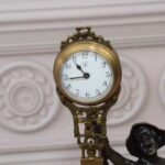 AMAZING BRONZE AND METAL CLOCK SCULPTURE