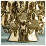 VASE WITH MICE MOUSE GOLD