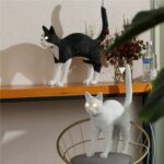 RESIN CAT TABLE LAMP NORDIC