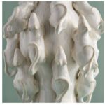 VASE WITH MICE MOUSE WHITE