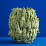 Bulbous Pea Vase Green
