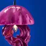 CEILING LIGHT JELLYFISH AVA MAGENTA
