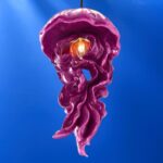 CEILING LIGHT JELLYFISH AVA MAGENTA