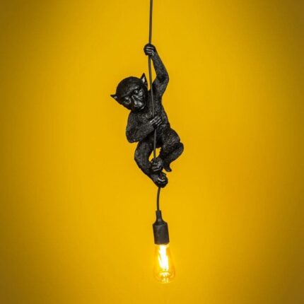 CEILING LAMP MONKEY CHIP BLACK
