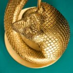 Floor Lamp Snake Cobra Kaara Gold-Black