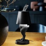 Table Lamp Rabbit Led Hiding Rabbit Matte Black