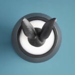 Table Lamp Rabbit Led Hiding Rabbit Matte Black