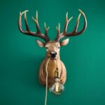 Deer Harry Wall Lamp — sculptural animal lamp with antler detail for decorative wall lights and modern wall decor | Lume Art Gallery