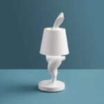 Table Lamp Rabbit Led Hiding Rabbit Matte White