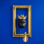 Wall Lamp Monkey Kong Gold