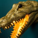 Wall Lamp Crocodile Alberto Aligatore Gold