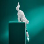Table Lamp Cat Chichi White