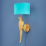 Wall Lamp Parrot Percy Left Gold-Turquoise