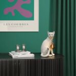 Table Lamp Cat Chouchou White