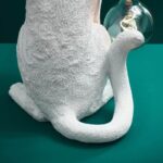 Table Lamp Cat Chouchou White