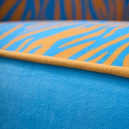 Armchair Zebra Blue