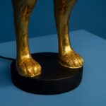 Table Lamp Rabbit Hiding Bunny Gold-Magenta
