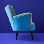 Armchair Zebra Blue