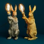 Table Lamp Rabbit Meister Lampe Silver