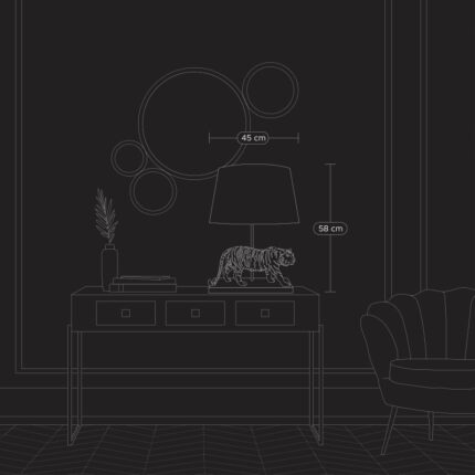 Table Lamp Tiger Tiziano Gold-Black