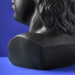 Side Table Male Bust David Black